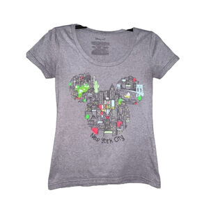 Disney Store NYC Mickey Mouse Skyline Graphic T-Shirt - Size S